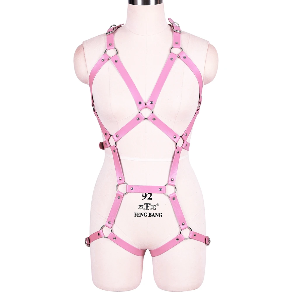 Stockings Garter Belt Punk Prom Dress Rave Leather Harness Bra Goth Sexy Lingerie Body Harness Bondage Set Erotic Accessories
Stockings Garter Belt Punk Prom Dress Rave Leather Harness Bra Goth Sexy Lingerie Body Harness Bondage Set Erotic Accessories