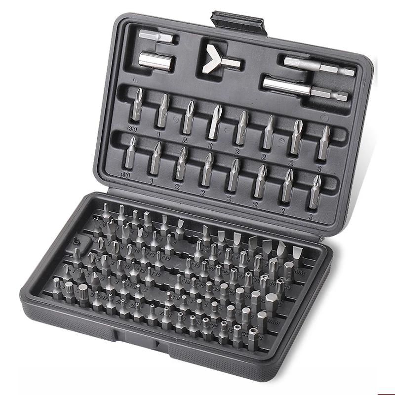 Torq Torx Star Screw Driver Bit Set Screwdriver Suit 100pcs Combination repair tool First batch Electric screwdriver extension
Torq Torx Star Screw Driver Bit Set Screwdriver Suit 100pcs Combination repair tool First batch Electric screwdriver extension