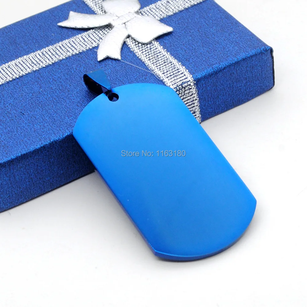 500pcs/lot Personalied Customied Military Army ID Stainless Steel Name Blank Dog Tags Pendant Rectangle Jewelry Blue Color
500pcs/lot Personalied Customied Military Army ID Stainless Steel Name Blank Dog Tags Pendant Rectangle Jewelry Blue Color