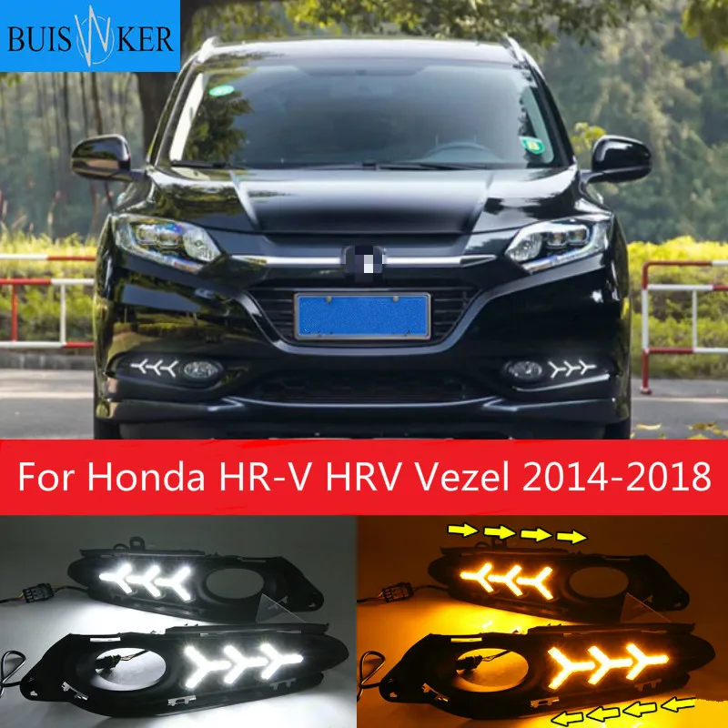 2Pcs For Honda HR-V HRV Vezel 2014 2015 2016 2017 2018 DRL fog lamp Daytime Running Lights with yellow turn signal
2Pcs For Honda HR-V HRV Vezel 2014 2015 2016 2017 2018 DRL fog lamp Daytime Running Lights with yellow turn signal