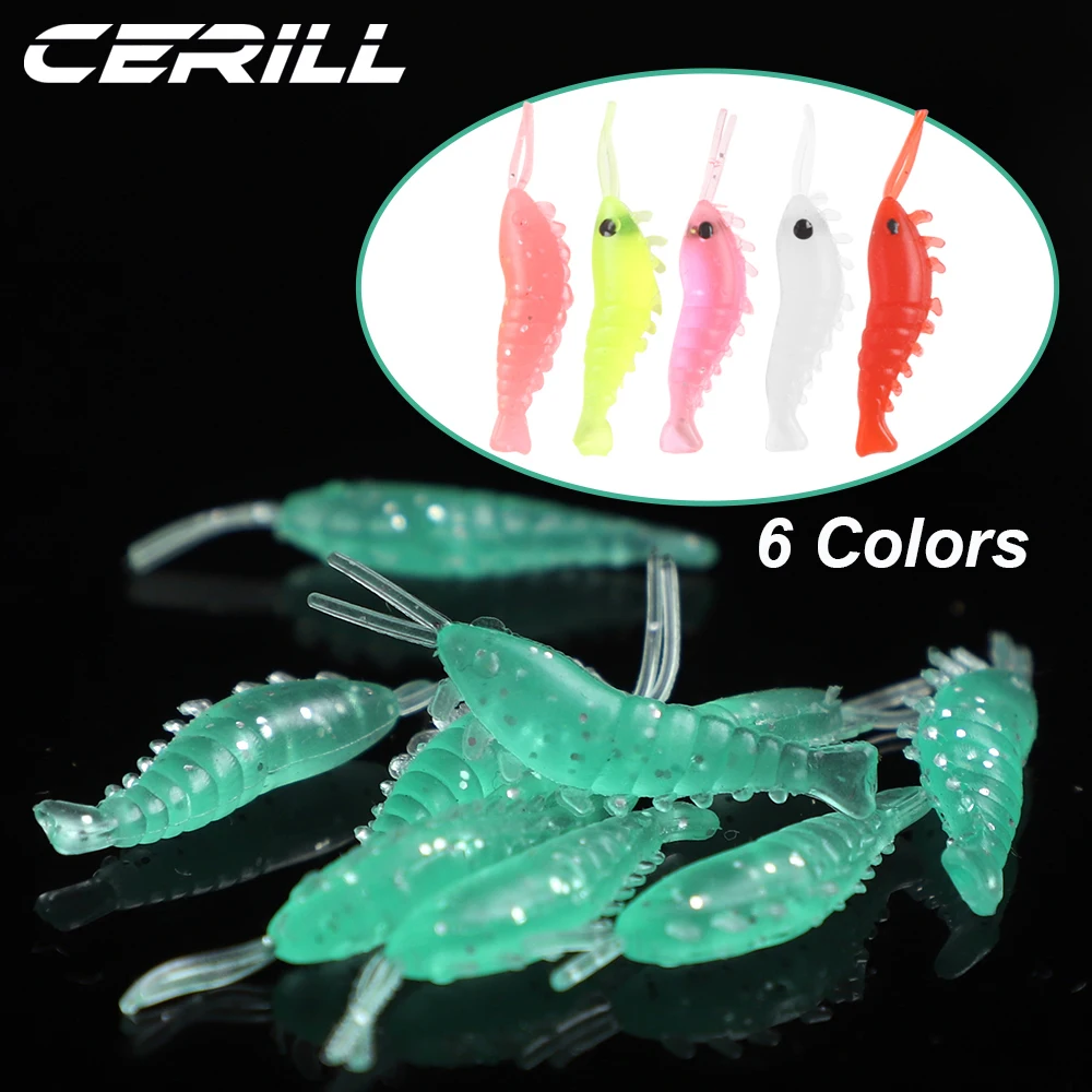 Cerill 30 PCS Small Shrimp Soft Fishing Lure 3cm 0.3g Silicone Glow Grass Freshwater Bait Lightweight Carp Bass Fishing Tackle
Cerill 30 PCS Small Shrimp Soft Fishing Lure 3cm 0.3g Silicone Glow Grass Freshwater Bait Lightweight Carp Bass Fishing Tackle