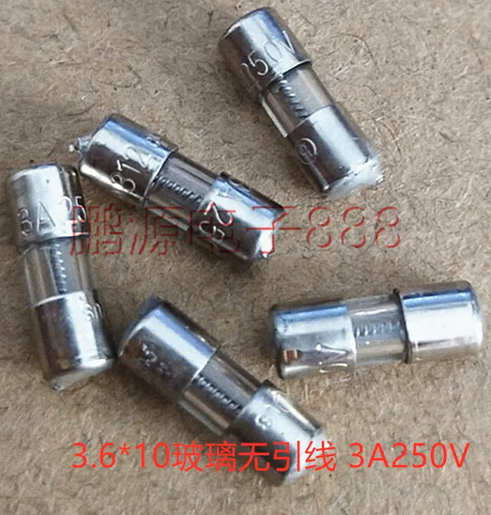 3a250v fuse 3.6*10 3X10mm glass footless and leadless 3A 250V fuse 50PCS -1lot
3a250v fuse 3.6*10 3X10mm glass footless and leadless 3A 250V fuse 50PCS -1lot