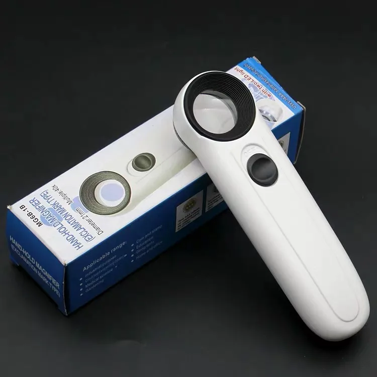1PCS 40 times LED light magnifying glass small handheld with for mobile phone repair
1PCS 40 times LED light magnifying glass small handheld with for mobile phone repair