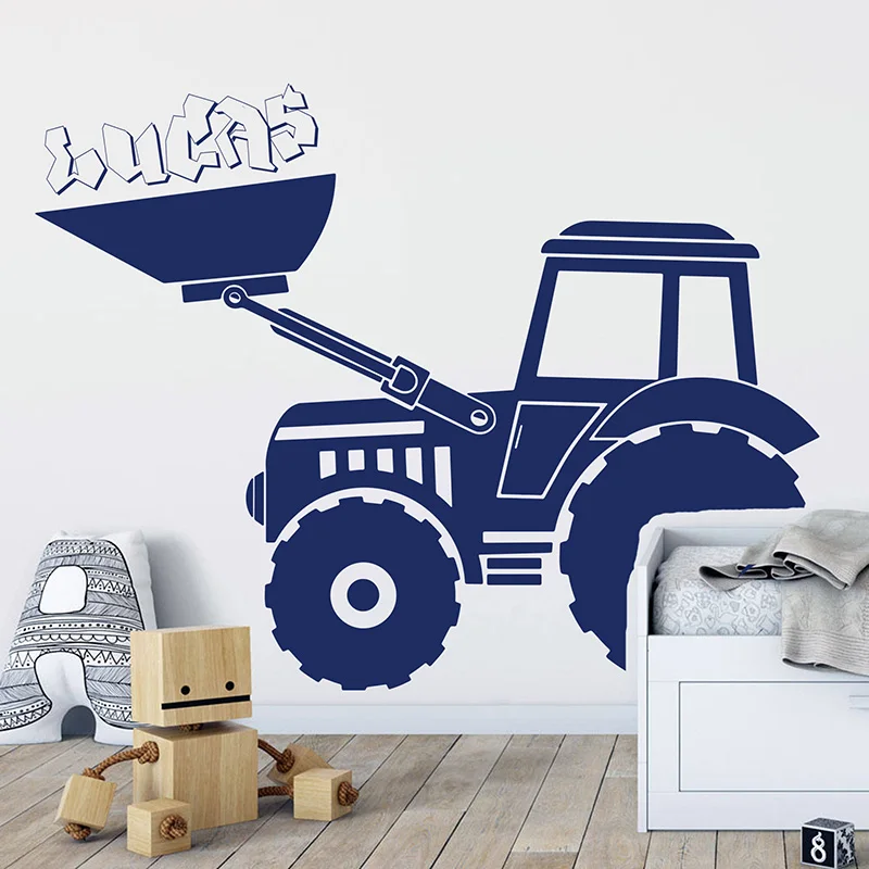 Custom Name Construction Tractor Wall Sticker Personalized Name Truck Crane Wall Decal Nursery Kids Room Vinyl Home Decor
Custom Name Construction Tractor Wall Sticker Personalized Name Truck Crane Wall Decal Nursery Kids Room Vinyl Home Decor