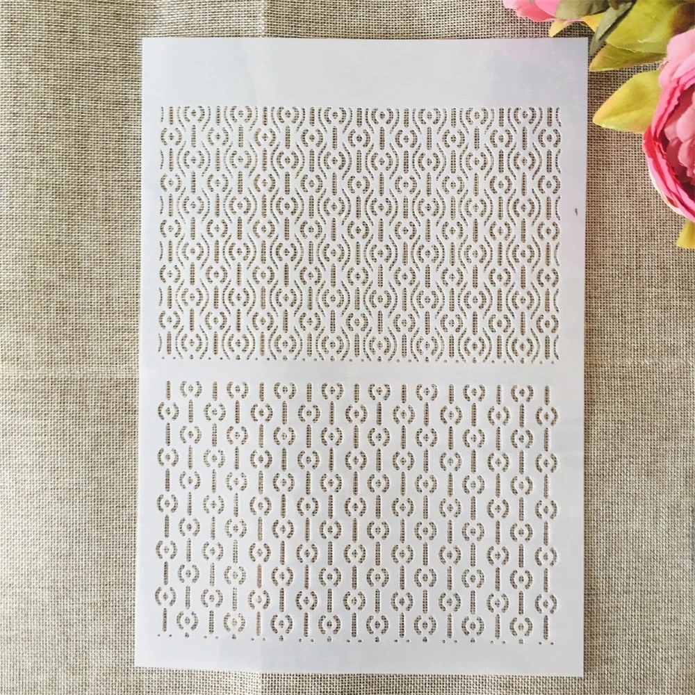 A4 29cm Half Geometry Texture DIY Layering Stencils Wall Painting Scrapbook Coloring Embossing Album Decorative Template
A4 29cm Half Geometry Texture DIY Layering Stencils Wall Painting Scrapbook Coloring Embossing Album Decorative Template