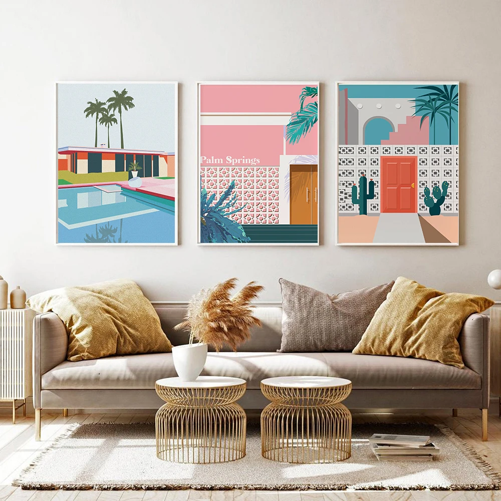 Palm Springs Retro Art Prints Exhibition Vintage Canvas Poster California Artwork Painting Wall Picture for Living Room Wall Art
Palm Springs Retro Art Prints Exhibition Vintage Canvas Poster California Artwork Painting Wall Picture for Living Room Wall Art