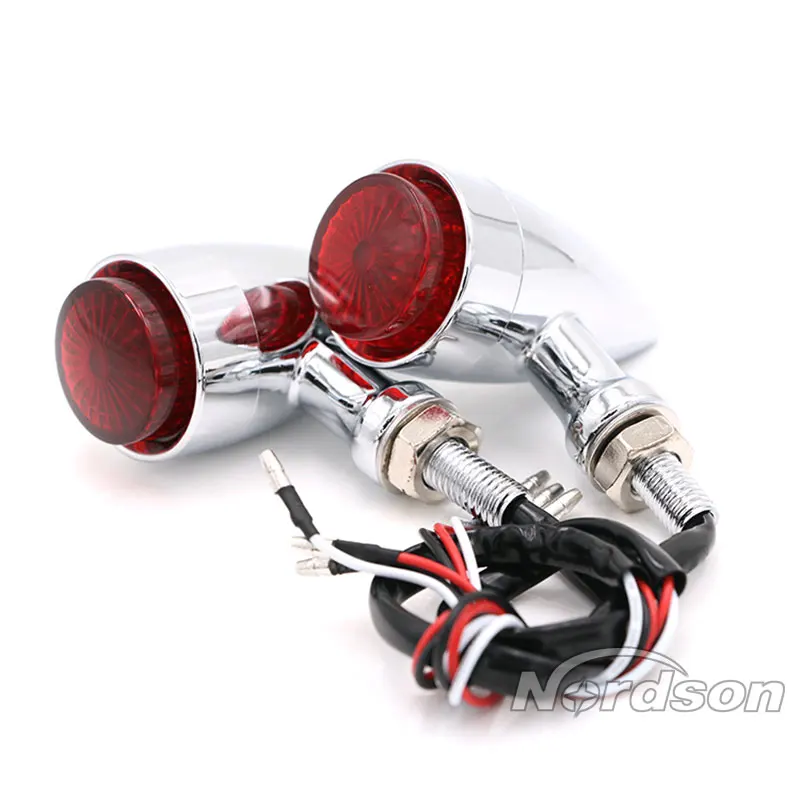 For Chrome Motorcycle LED Turn Signals Indicator Light 12V Brake Rear Running Lamp
For Chrome Motorcycle LED Turn Signals Indicator Light 12V Brake Rear Running Lamp