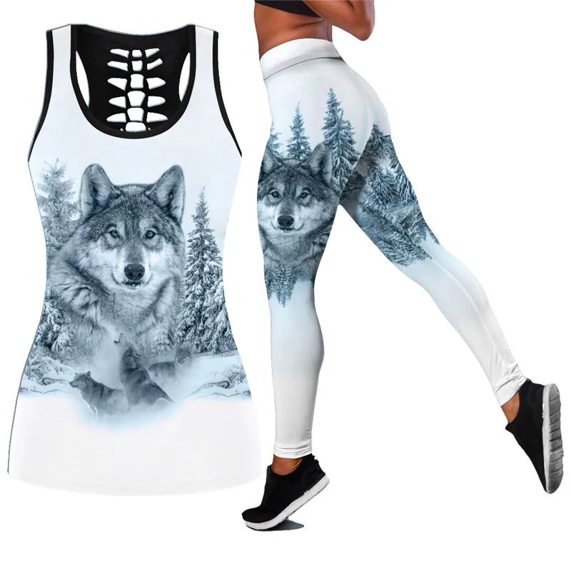 Beautifull White Wolf 3D All Over Printed Legging Hollow Tank Combo Suit sexy Yoga Fitness Soft Legging Summer Women For Girl 02
Beautifull White Wolf 3D All Over Printed Legging Hollow Tank Combo Suit sexy Yoga Fitness Soft Legging Summer Women For Girl 02