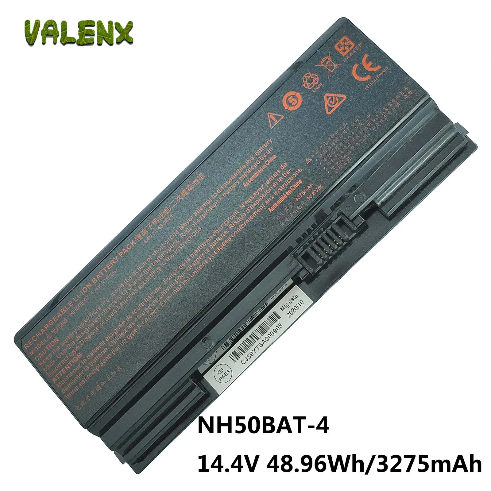 Laptop Battery for Clevo NH50BAT-4 NH70RHQ NH58RHQ NH57RA NH70RCQ Sager 4INR19/66 for Gigabyte A7 AMD Ryzen 5000 Series
Laptop Battery for Clevo NH50BAT-4 NH70RHQ NH58RHQ NH57RA NH70RCQ Sager 4INR19/66 for Gigabyte A7 AMD Ryzen 5000 Series