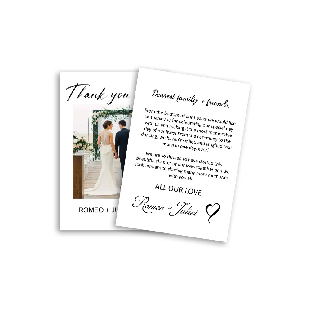 Custom Photo Thank You Card, Minimalist Wedding Thank You Card, Modern Wedding Thank You DIY 
Custom Photo Thank You Card, Minimalist Wedding Thank You Card, Modern Wedding Thank You DIY