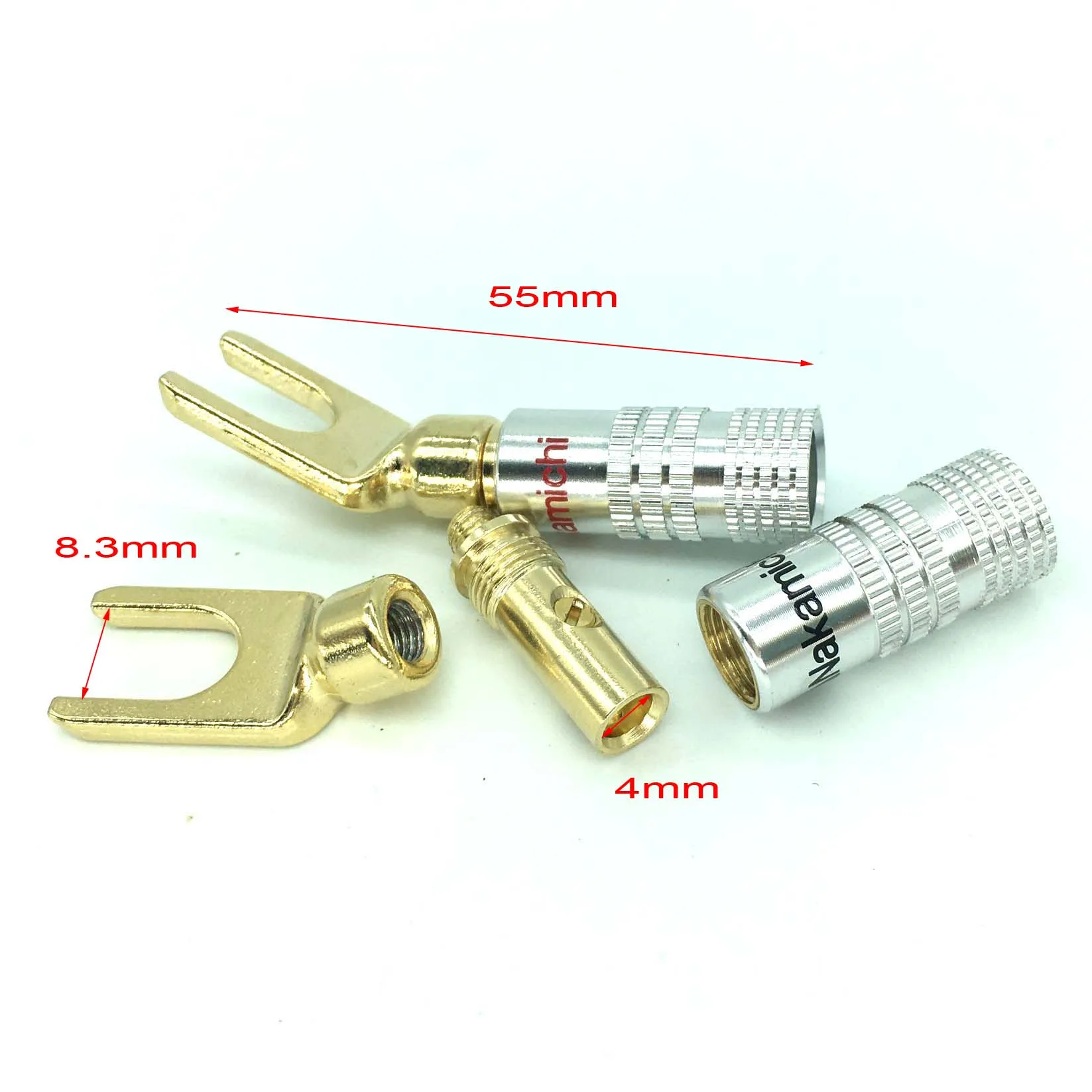 12/8/4/2Pcs Y U Shape Banana Plug Binding Post Audio Speaker Plugs Screw Fork Spade Cable Wire Connector Aluminum shell
12/8/4/2Pcs Y U Shape Banana Plug Binding Post Audio Speaker Plugs Screw Fork Spade Cable Wire Connector Aluminum shell