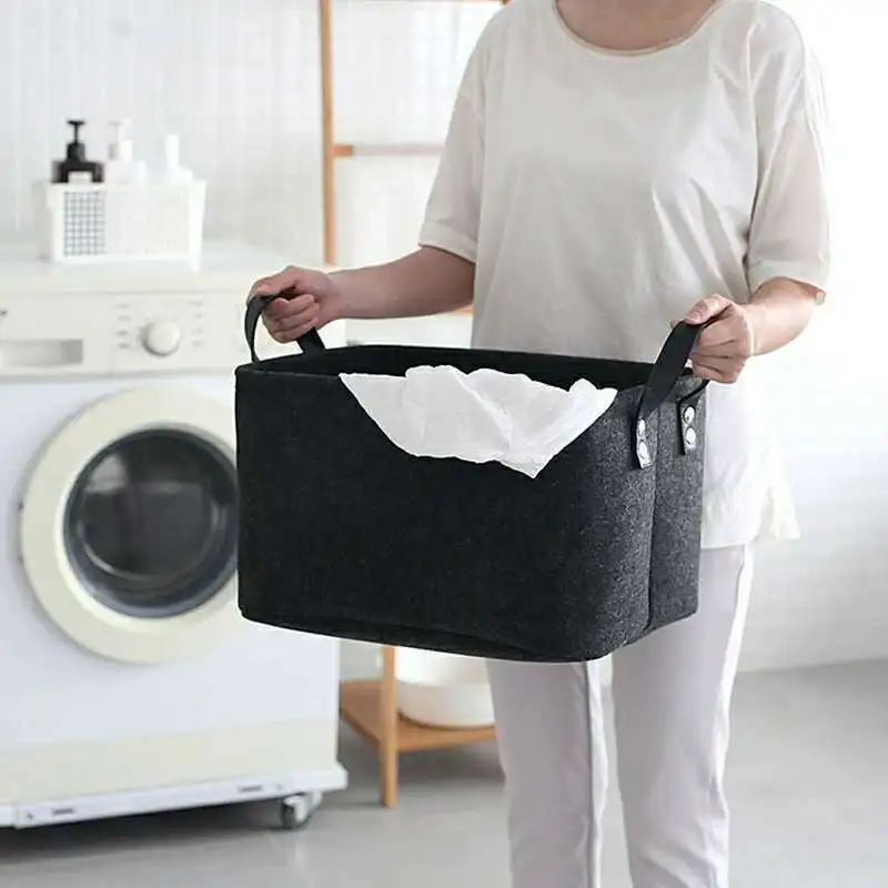 Dirty Clothes Storage Baskets Snacks Toys Felt Thickened Handheld Organizer Dirty Clothes Storage Bag
Dirty Clothes Storage Baskets Snacks Toys Felt Thickened Handheld Organizer Dirty Clothes Storage Bag