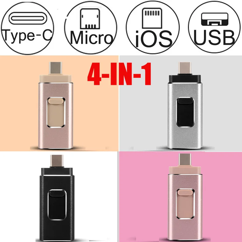 4 в 1 OTG USB флэш-накопитель 256 Гб 32 64 Гб 128 Гб карта памяти Type-C флэш-накопитель для Samsung S8 S9 S7 S6 Edge iphone X 8 7 Plus usb 3,0
4 в 1 OTG USB флэш-накопитель 256 Гб 32 64 Гб 128 Гб карта памяти Type-C флэш-накопитель для Samsung S8 S9 S7 S6 Edge iphone X 8 7 Plus usb 3,0