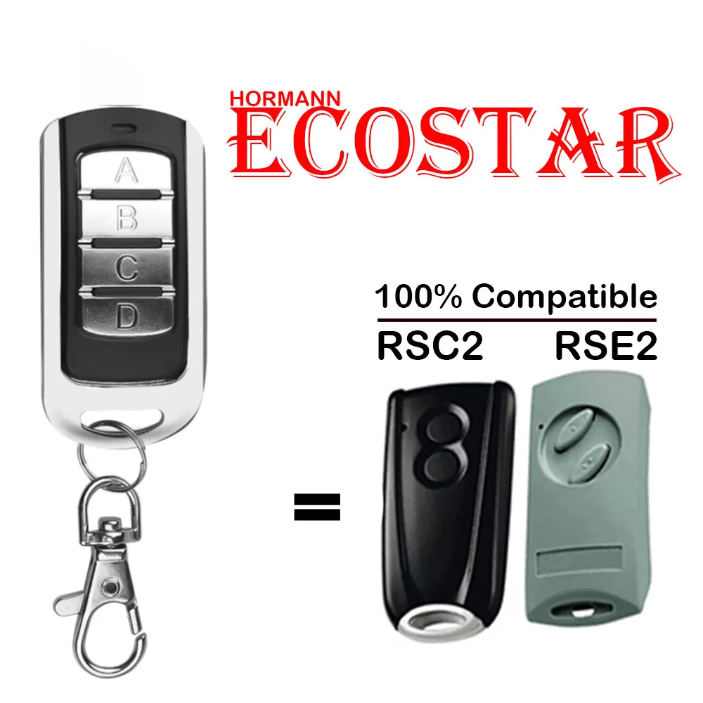 Ecostar RSC2, Ecostar RSE2 Hormann совместимый пульт дистанционного управления 433,92 МГц передатчик
Ecostar RSC2, Ecostar RSE2 Hormann совместимый пульт дистанционного управления 433,92 МГц передатчик