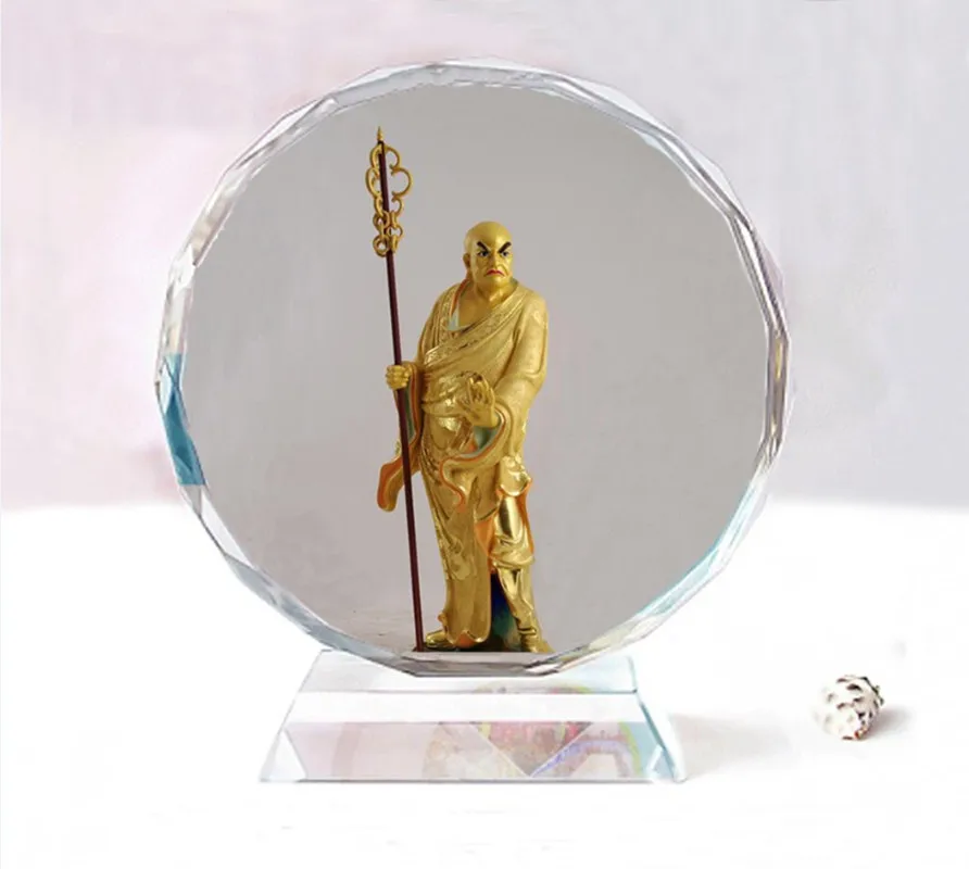 Janitor Arhat Double sided crystal Buddha ornaments, Exquisite birthday gift souvenir
Janitor Arhat Double sided crystal Buddha ornaments, Exquisite birthday gift souvenir