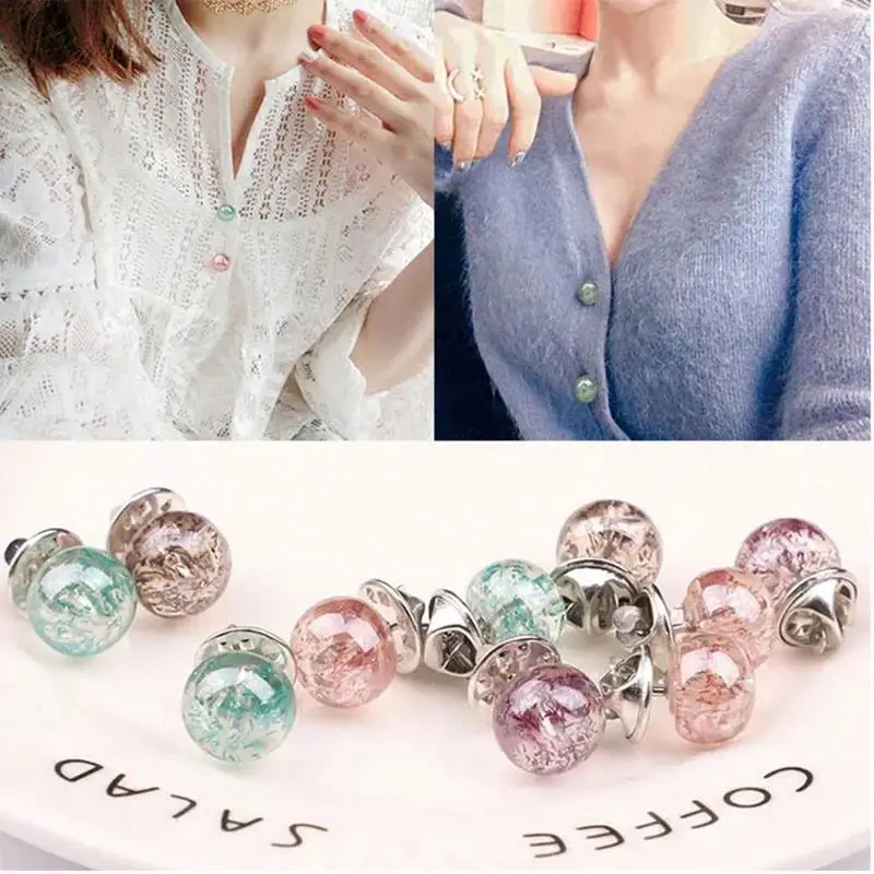 5Pcs Of Colored Collar Pins Female Collar Button Anti-walking Brooch Sweater Cardigan Collar Pin Badge Sleeve Button Small Pin
5Pcs Of Colored Collar Pins Female Collar Button Anti-walking Brooch Sweater Cardigan Collar Pin Badge Sleeve Button Small Pin