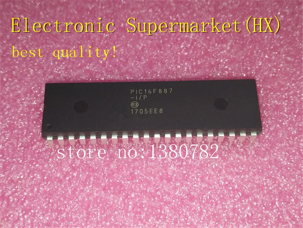 Free Shipping 10pcs/lots PIC16F887-I/P PIC16F887 DIP-40 New original IC In stock!
Free Shipping 10pcs/lots PIC16F887-I/P PIC16F887 DIP-40 New original IC In stock!