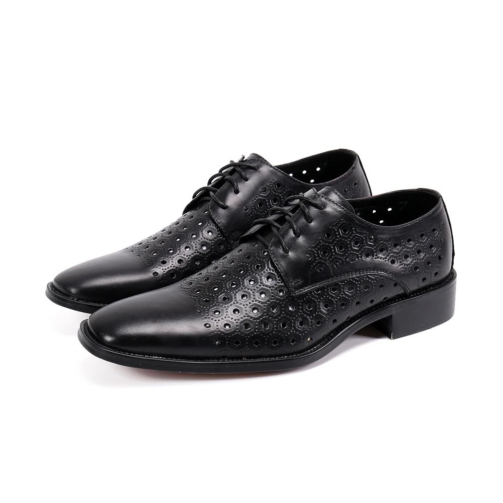 Summer Genuine Leather Men Dress Shoes Office Business Wedding Black Luxury Formal brogue Pointed Toe Oxfords Mens Shoes
Summer Genuine Leather Men Dress Shoes Office Business Wedding Black Luxury Formal brogue Pointed Toe Oxfords Mens Shoes