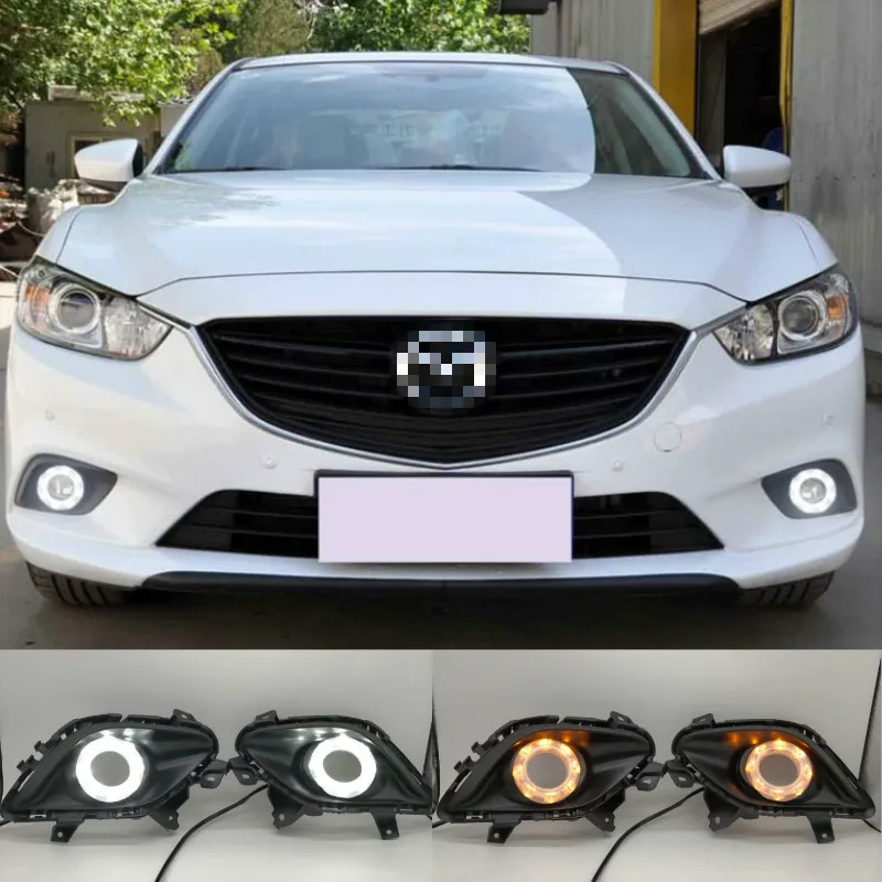 Turning Signal & Dimming style relay 12V LED car DRL daytime running lights with fog lamp hole for Mazda 6 Atenza 2014-2016
Turning Signal & Dimming style relay 12V LED car DRL daytime running lights with fog lamp hole for Mazda 6 Atenza 2014-2016