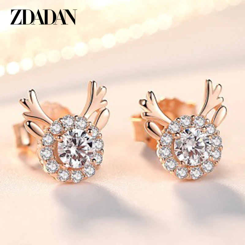 ZDADAN 925 Sterling Silver Rose Gold Elk Stud Earring For Women Party Accessories Wholesale
ZDADAN 925 Sterling Silver Rose Gold Elk Stud Earring For Women Party Accessories Wholesale