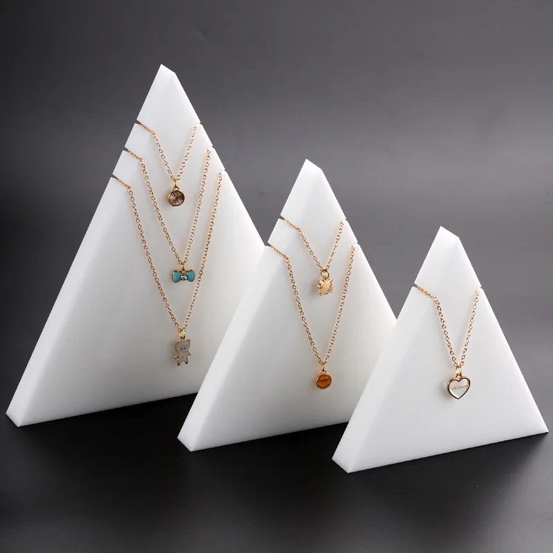 Solid Acrylic Pendant Necklace Jewelry Display Stand Rack Photography Props Triangle Hanging Storage Box WY
Solid Acrylic Pendant Necklace Jewelry Display Stand Rack Photography Props Triangle Hanging Storage Box WY