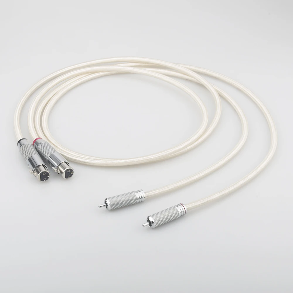 High Quality A26 Silver plated RCA to XLR male Adapter audio hifi cable Carbon fiber RCA male to carbon fiber XLR female
High Quality A26 Silver plated RCA to XLR male Adapter audio hifi cable Carbon fiber RCA male to carbon fiber XLR female
