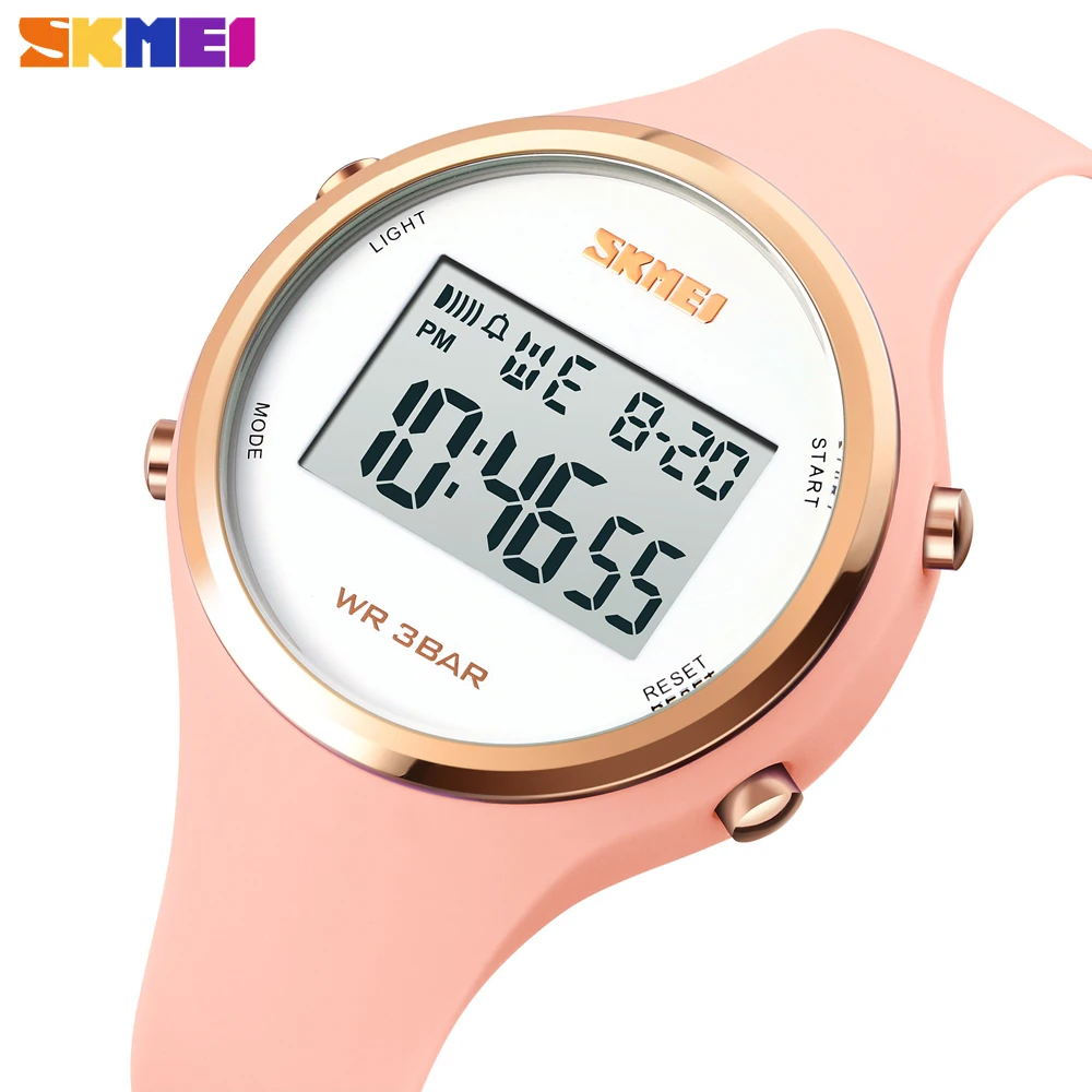 SKMEI Outdoor Sport Woman Watches Fashion Chrono Alarm Digital Clock LED Display Waterproof Elecreonic Wristwatches montre femme
SKMEI Outdoor Sport Woman Watches Fashion Chrono Alarm Digital Clock LED Display Waterproof Elecreonic Wristwatches montre femme