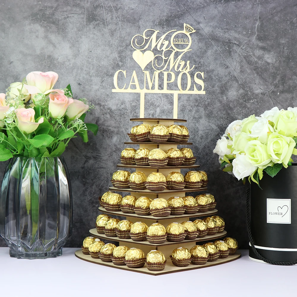 Custom Wooden Chocolate Stand Rustic Wedding Decoration For Wedding Mr & MRS Wedding Decoration Chocolate Dessert Candy Display
Custom Wooden Chocolate Stand Rustic Wedding Decoration For Wedding Mr & MRS Wedding Decoration Chocolate Dessert Candy Display
