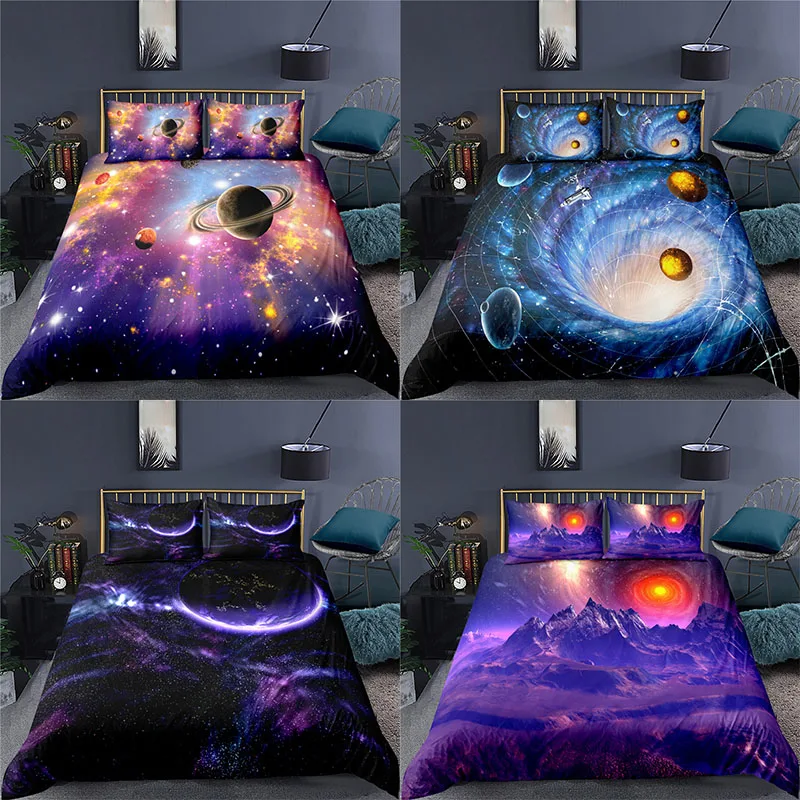 Luxury 3D Planet Printed 2/3Pcs Kids Starry Sky Bedding Set Comfortable Duvet Cover Pillowcase Home Textile Queen and King Size
Luxury 3D Planet Printed 2/3Pcs Kids Starry Sky Bedding Set Comfortable Duvet Cover Pillowcase Home Textile Queen and King Size