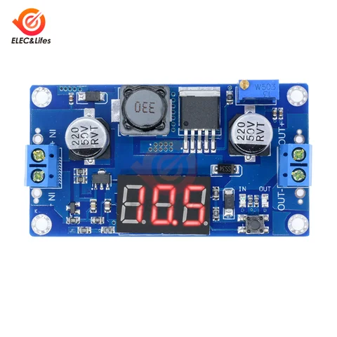DC-DC XL6009 Digital Boost Step Up Power Supply Module Adjustable 4.5-32V to 5-52V Step-up Voltage Regulator With LED Voltmeter