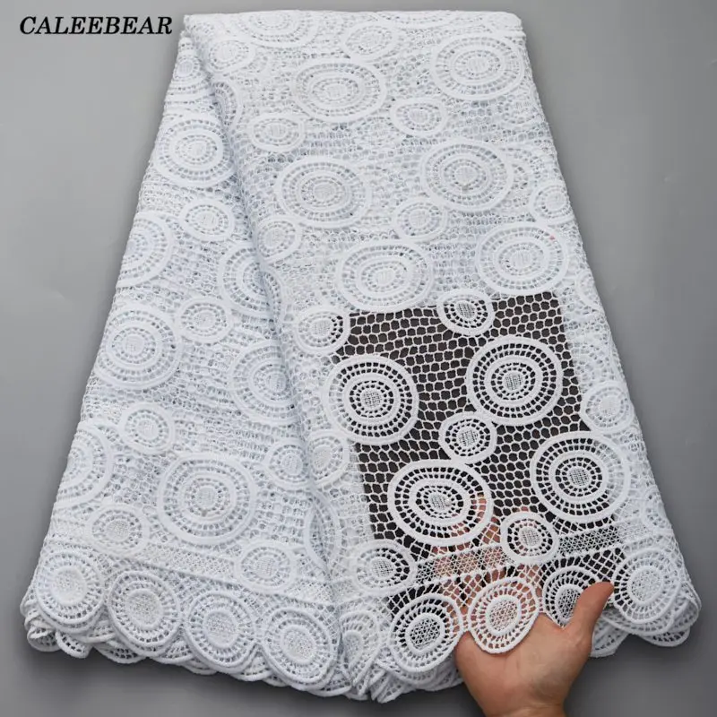 White Guipure Lace Fabric African Cord Lace Fabric With Beads Nigeria Lace Fabric Water Souble Lace 5Yards For Party Dress S2728
White Guipure Lace Fabric African Cord Lace Fabric With Beads Nigeria Lace Fabric Water Souble Lace 5Yards For Party Dress S2728