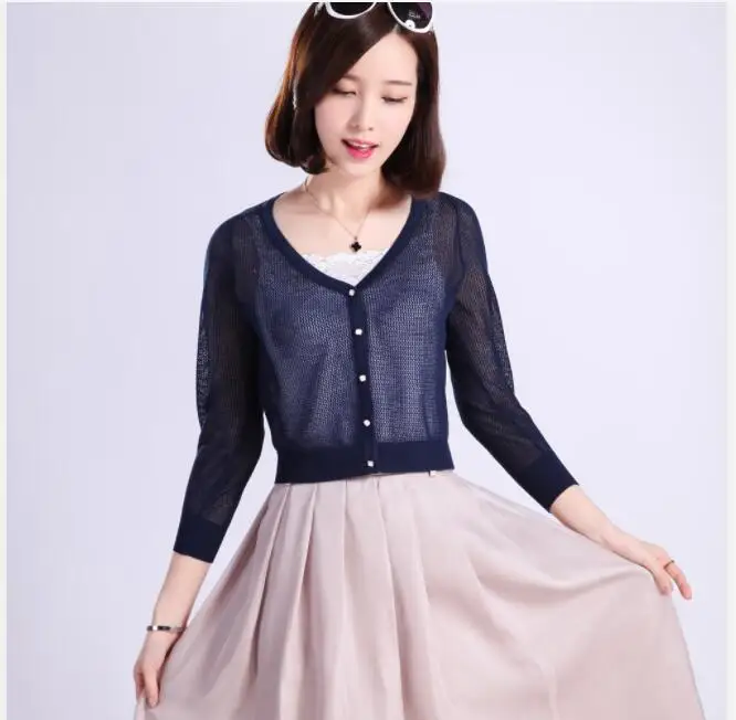 Summer Women Hollow Out Cardigan Thin Knitwear See Through Knit Coat Sun Protection Knit Outwear
Summer Women Hollow Out Cardigan Thin Knitwear See Through Knit Coat Sun Protection Knit Outwear