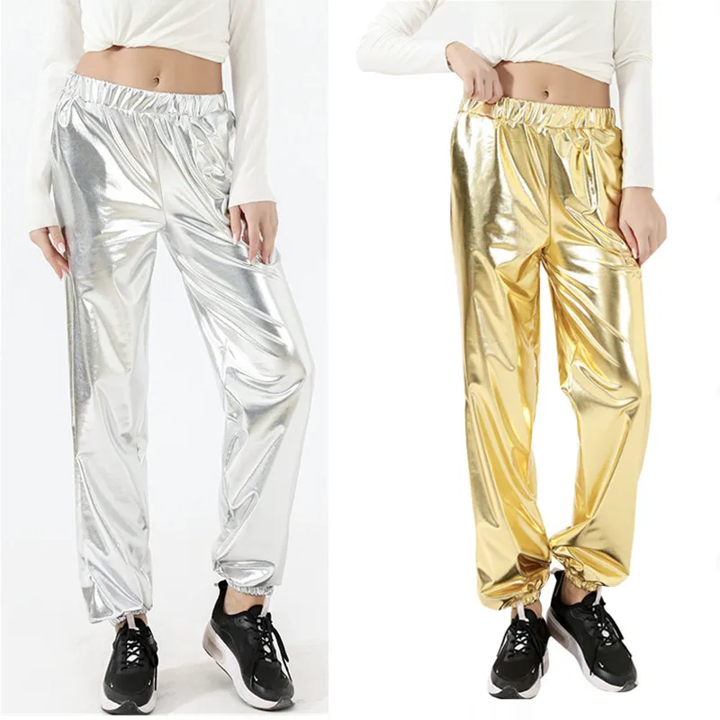 Stage Performance Dance Pant Women Harem Pants Big Crotch Silver-plating Hip Hop Pant Spring Summer Sweatpants Baggy Trousers
Stage Performance Dance Pant Women Harem Pants Big Crotch Silver-plating Hip Hop Pant Spring Summer Sweatpants Baggy Trousers