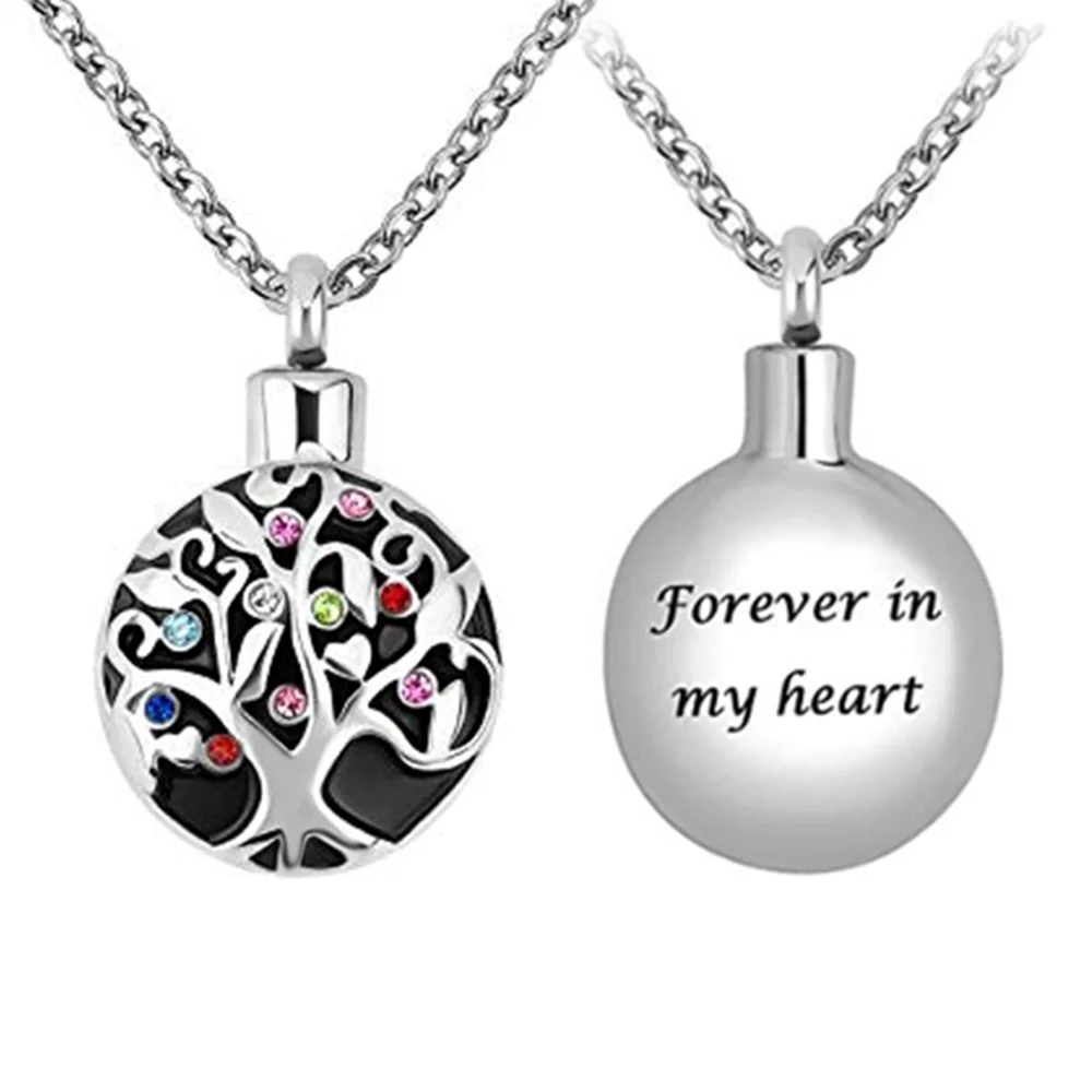 Family Tree of Life Urn Necklace Stainless Steel Cremation Keepsake Memorial Ashes Pendant Necklaces 20" Chain
Family Tree of Life Urn Necklace Stainless Steel Cremation Keepsake Memorial Ashes Pendant Necklaces 20" Chain