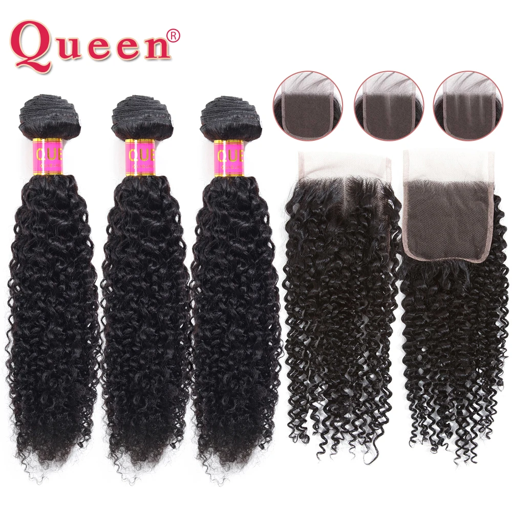 Brazilian Kinky Curly 3/4 Bundles With Closure 100% Remy Human Weave Bundles With Lace Closure Hair Extensions Queen Human Hair
Brazilian Kinky Curly 3/4 Bundles With Closure 100% Remy Human Weave Bundles With Lace Closure Hair Extensions Queen Human Hair