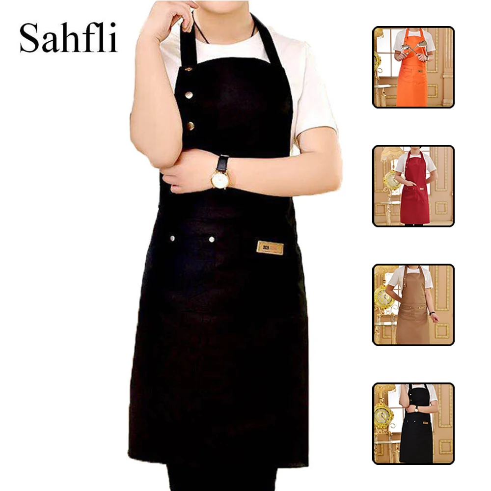 Korean Style Simple Pure Color Multi-color Selection of Thickened Apron with Buttons Adjustable Anti-dirt House Daily Normal
Korean Style Simple Pure Color Multi-color Selection of Thickened Apron with Buttons Adjustable Anti-dirt House Daily Normal