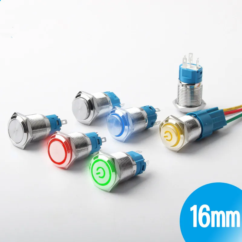 16MM metal button switch self-reset button metal band ring light angel eye waterproof 12V24V220V
16MM metal button switch self-reset button metal band ring light angel eye waterproof 12V24V220V