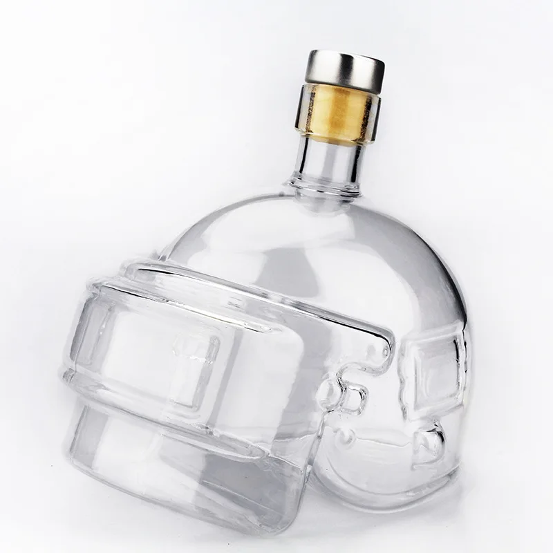 Crystal Helmet Bottle with Cork, Creative Head Glass Carafe, Vodka Decanter, Shot Glass Bottle, Whisky Wine Spirits
Crystal Helmet Bottle with Cork, Creative Head Glass Carafe, Vodka Decanter, Shot Glass Bottle, Whisky Wine Spirits