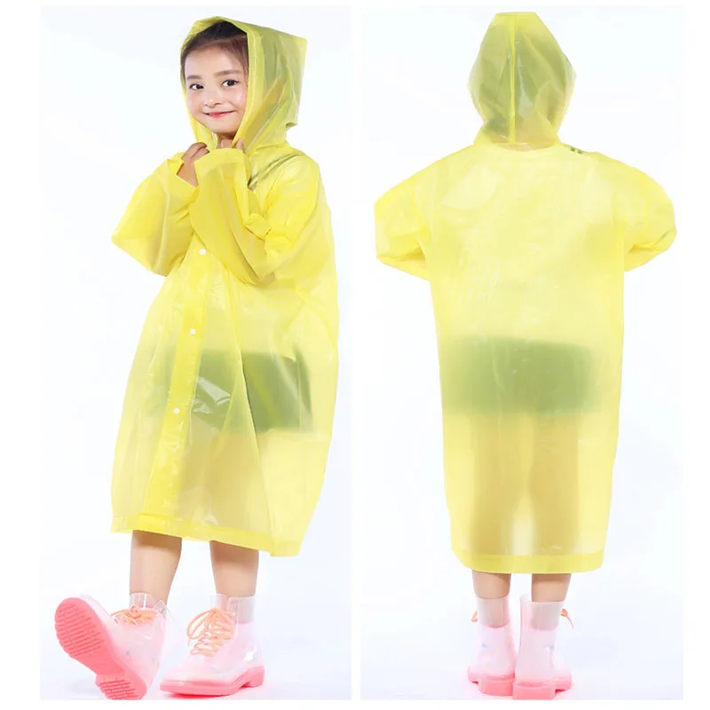 Fashion EVA Children Raincoat Thickened Waterproof Rain Coat Kids Clear Transparent Tour Waterproof Rainwear Suit
Fashion EVA Children Raincoat Thickened Waterproof Rain Coat Kids Clear Transparent Tour Waterproof Rainwear Suit