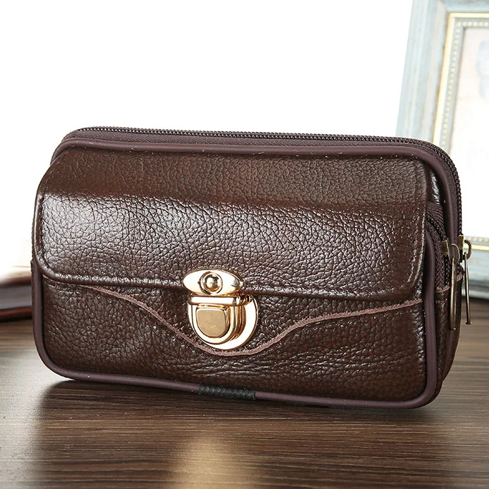 Fashion Men Fanny Pack For Mobile Phone Male Brown Lock Zipper Coin Purse Soft PU Leather Bag Casual Waist Packs Bags Billfold
Fashion Men Fanny Pack For Mobile Phone Male Brown Lock Zipper Coin Purse Soft PU Leather Bag Casual Waist Packs Bags Billfold