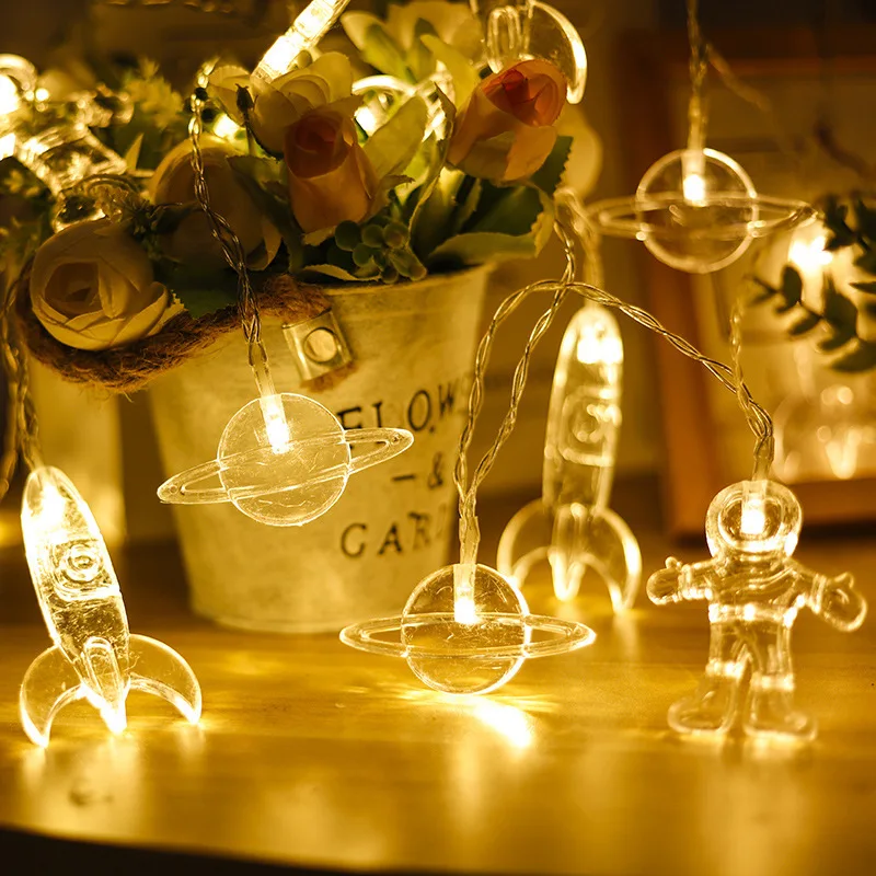 Astronaut Rocket Space Ship String Light Galaxy Solar System Theme Boy Birthday Supplies Children Wall Window Bedroom Decoration
Astronaut Rocket Space Ship String Light Galaxy Solar System Theme Boy Birthday Supplies Children Wall Window Bedroom Decoration
