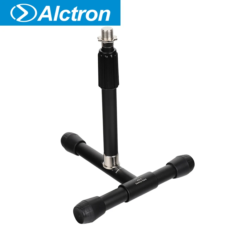Alctron KS-2 height adjustable desktop mic stand, portable, stable, studio, T type stand, form and stable, zinc- alloy clutch
Alctron KS-2 height adjustable desktop mic stand, portable, stable, studio, T type stand, form and stable, zinc- alloy clutch
