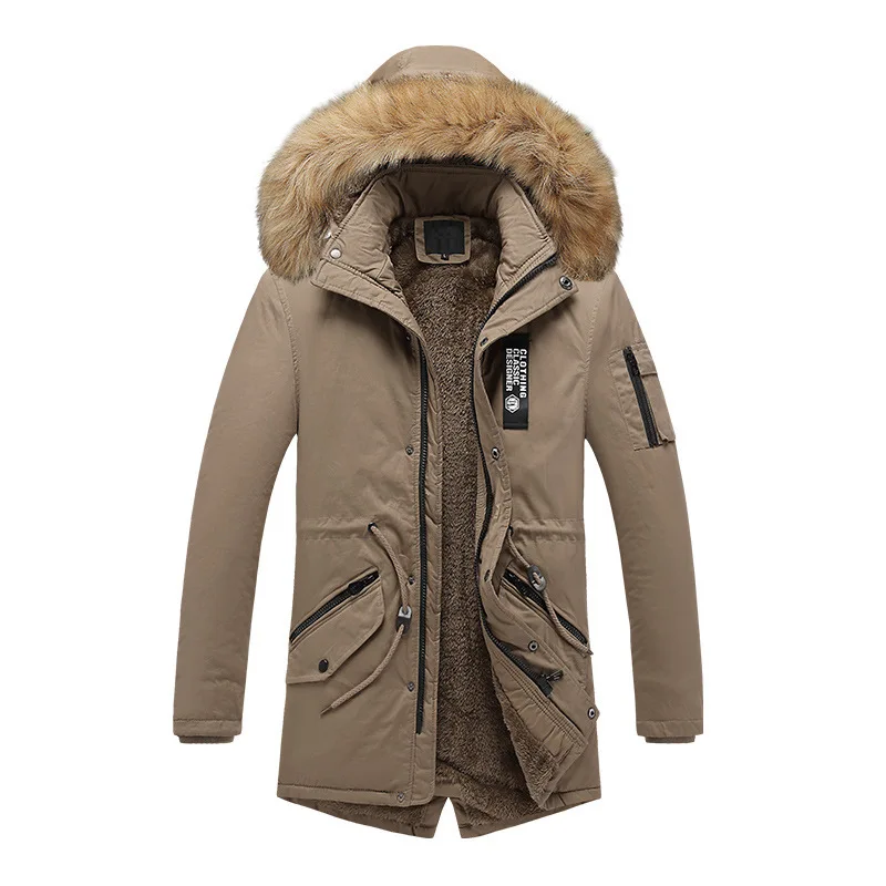 Winter New Mens Hooded Washed Fur Collar Coat Thick Warm Cotton-Padded Jacket Fleece-Lined Outdoor Men Clothing
Winter New Mens Hooded Washed Fur Collar Coat Thick Warm Cotton-Padded Jacket Fleece-Lined Outdoor Men Clothing