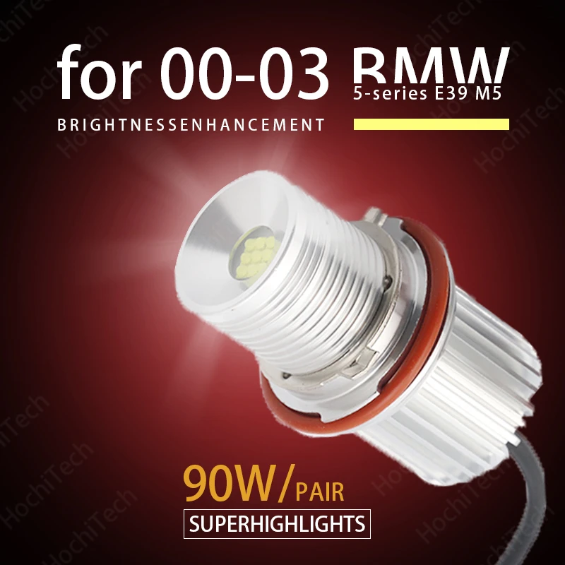 90W High Power LED angel eye bulbs ring Marker light for 00-03 BMW 5-series E39 M5 Super Bright
90W High Power LED angel eye bulbs ring Marker light for 00-03 BMW 5-series E39 M5 Super Bright