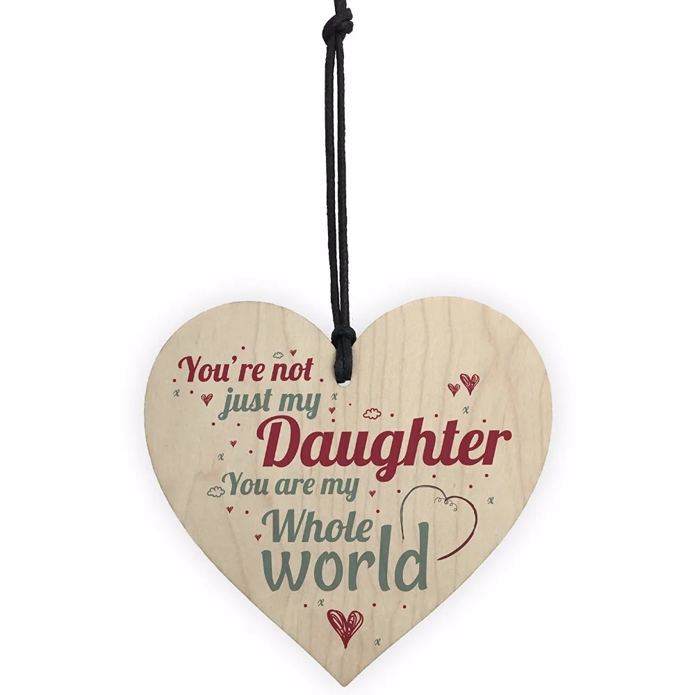 My Whole World Wooden Hanging Heart Plaque Mum Dad Daughter Love Sign Thank You Birthday Present Christmas Gift
My Whole World Wooden Hanging Heart Plaque Mum Dad Daughter Love Sign Thank You Birthday Present Christmas Gift