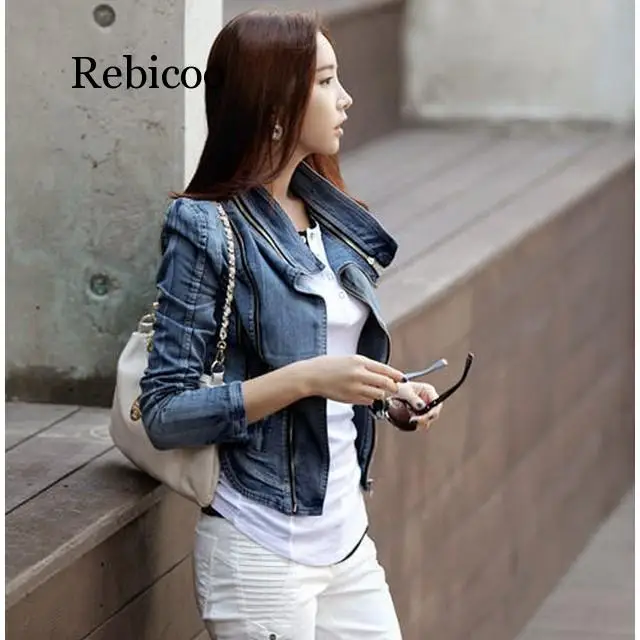 Japanese Korean WOMEN'S Dress Autumn Vintage Jeans Coat Women's Slim Fit Jacket Zipper Tops Long Sleeve Short
Japanese Korean WOMEN'S Dress Autumn Vintage Jeans Coat Women's Slim Fit Jacket Zipper Tops Long Sleeve Short
