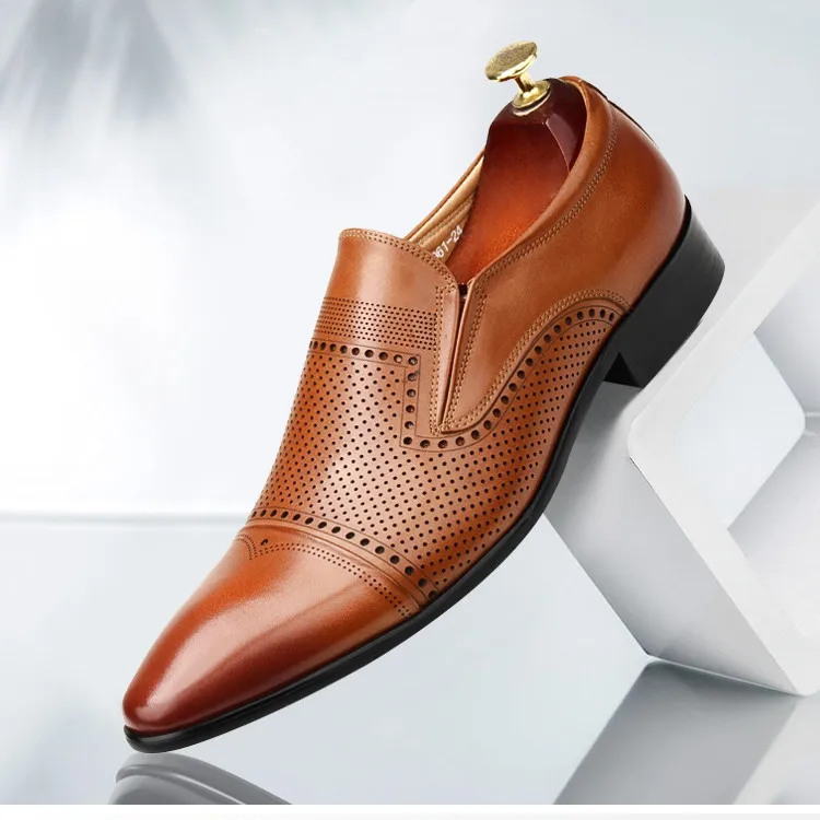 Large Size EUR46 Breathable Black / Brown Mens Wedding Shoes Genuine Leather Business Dress Shoes
Large Size EUR46 Breathable Black / Brown Mens Wedding Shoes Genuine Leather Business Dress Shoes