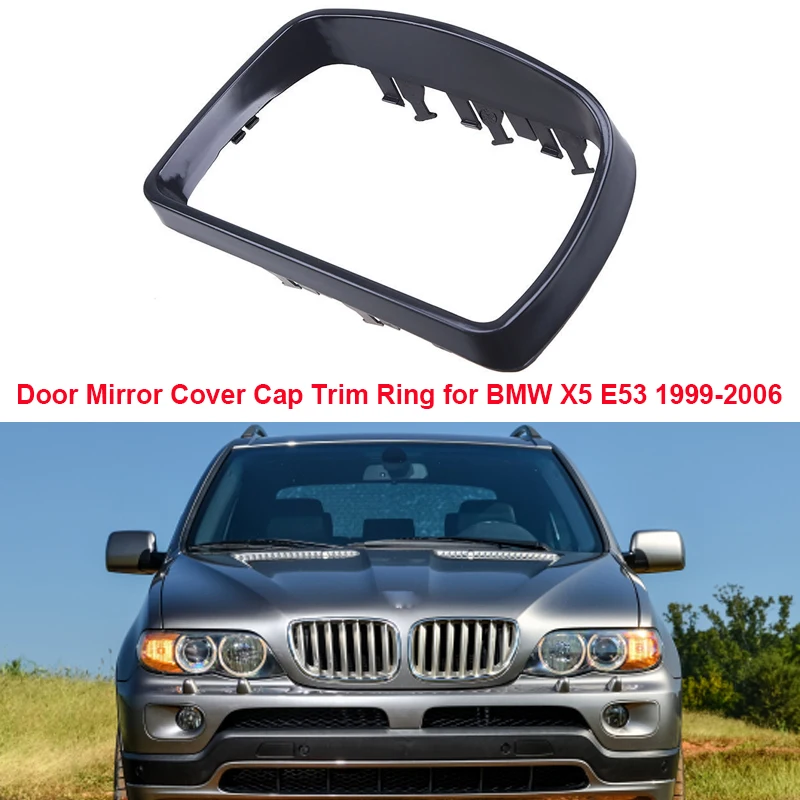 Black Rearview Mirror Cap Frame,Wing Side Mirror Cover Trim Ring For BMW E53 X5 1999-2006,Car Accessories Replacement
Black Rearview Mirror Cap Frame,Wing Side Mirror Cover Trim Ring For BMW E53 X5 1999-2006,Car Accessories Replacement