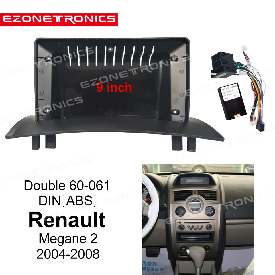 1-2Din Car DVD Frame Plug Audio Fitting Adaptor Dash Trim Kits Facia Panel 9inch For Renault Megane2 2004-2008Radio Player
1-2Din Car DVD Frame Plug Audio Fitting Adaptor Dash Trim Kits Facia Panel 9inch For Renault Megane2 2004-2008Radio Player
