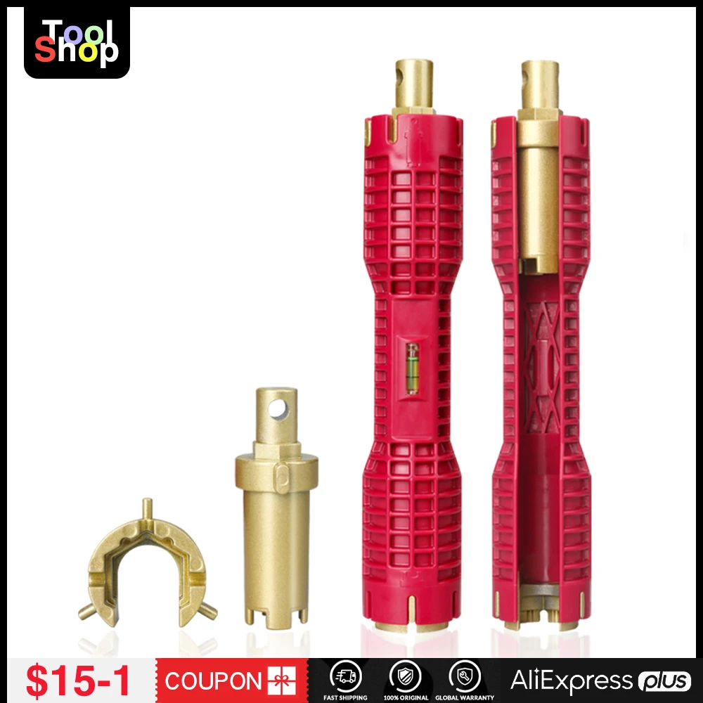 Multifunctional Wrench Tool For Kitchen Bathroom Water Pipe Double End Extra-long Design Wrench Tools
Multifunctional Wrench Tool For Kitchen Bathroom Water Pipe Double End Extra-long Design Wrench Tools